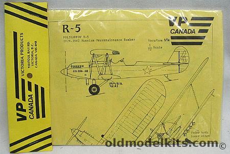 VP 1/72 Polikarpov R-5 - Reconnaissance Bomber Bagged, 10 plastic model kit